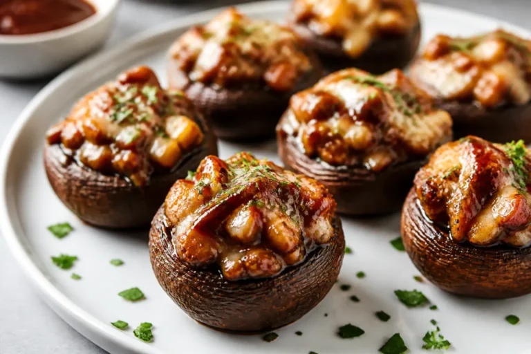 BBQ Chicken Stuffed Mushrooms – Juicy, Smoky, and Easy to Make