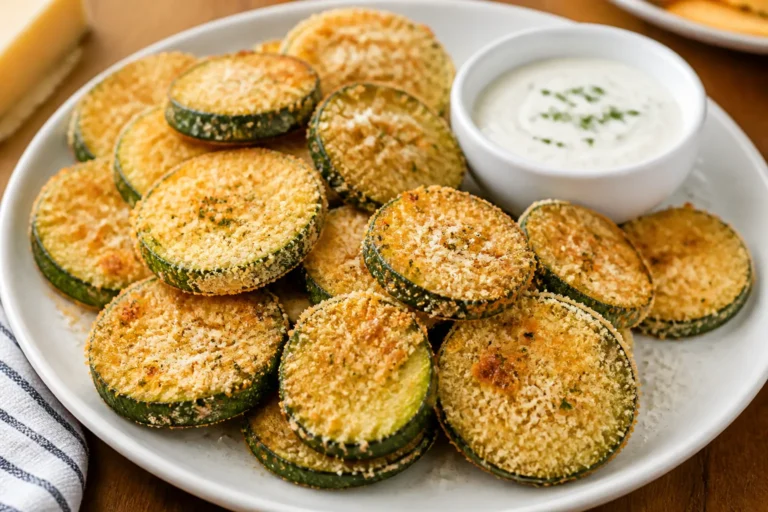 Crispy Parmesan Zucchini Chips – Easy, Snackable, and Seriously Good