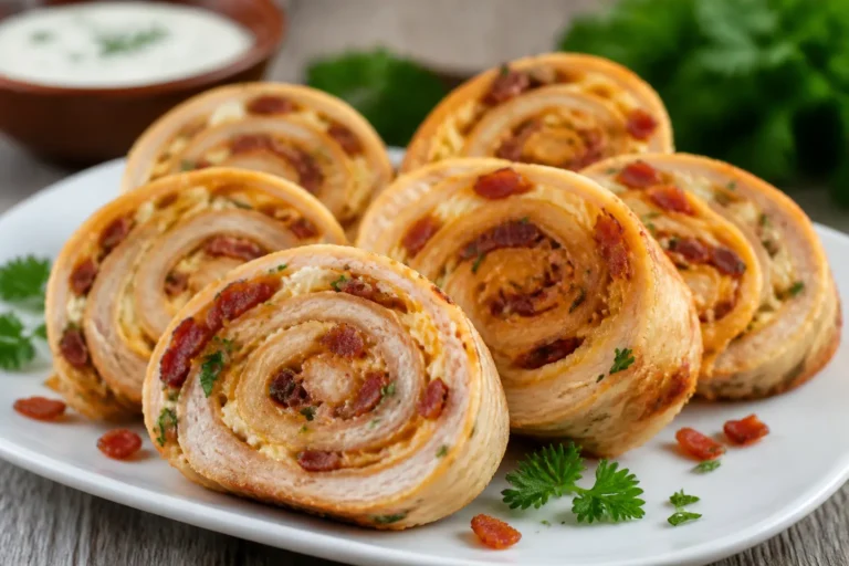 Keto Chicken Bacon Ranch Pinwheels – Easy, Savory, and Crowd-Pleasing