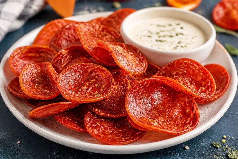 Air Fryer Pepperoni Crisps – A Fast, Crunchy Snack You’ll Crave