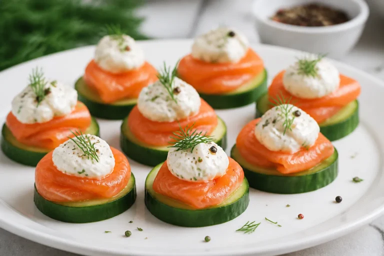 Keto Salmon Cucumber Bites – Fresh, Fast, and Perfect for Snacks or Parties