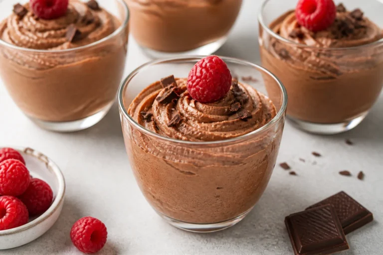 High Protein Chocolate Mousse Cups – Creamy, Light, and Satisfying