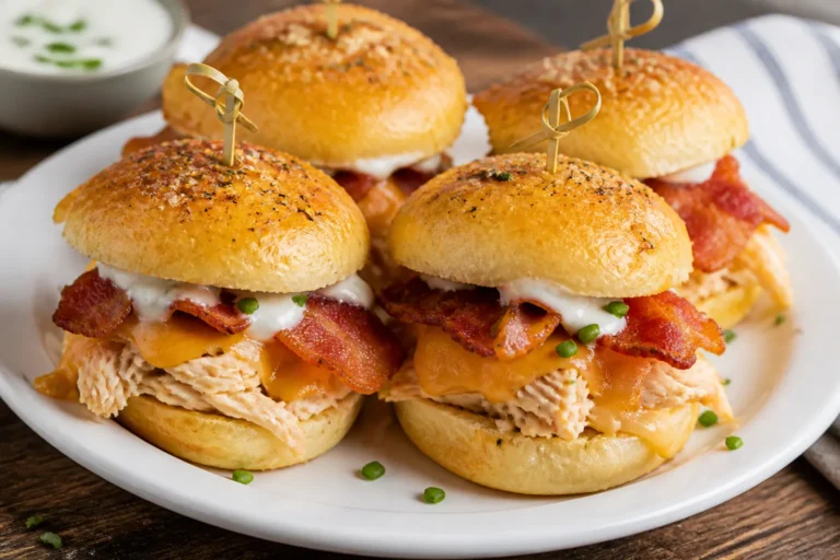 Keto Chicken Bacon Ranch Sliders – Savory, Satisfying, and Low-Carb